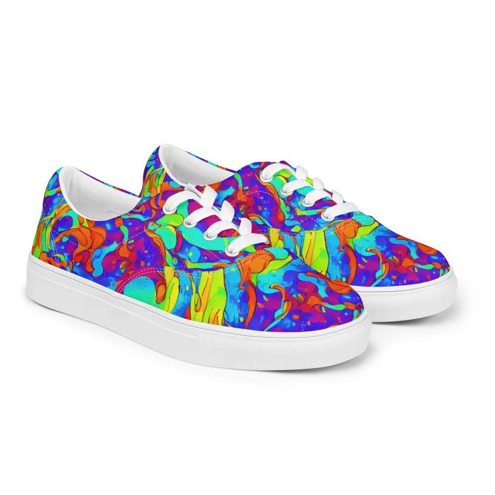Roset Rapture on Men's Lace-Up Canvas Shoes — Right Front