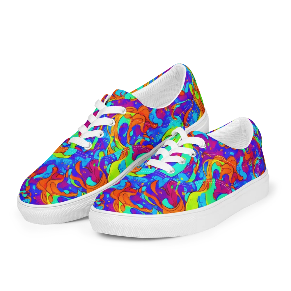 Roset Rapture on Men's Lace-Up Canvas Shoes — Left Front