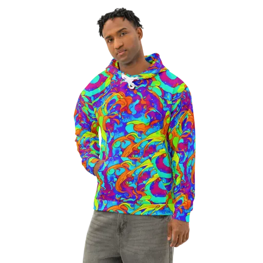 Roset Rapture on a Cotton Hoodie