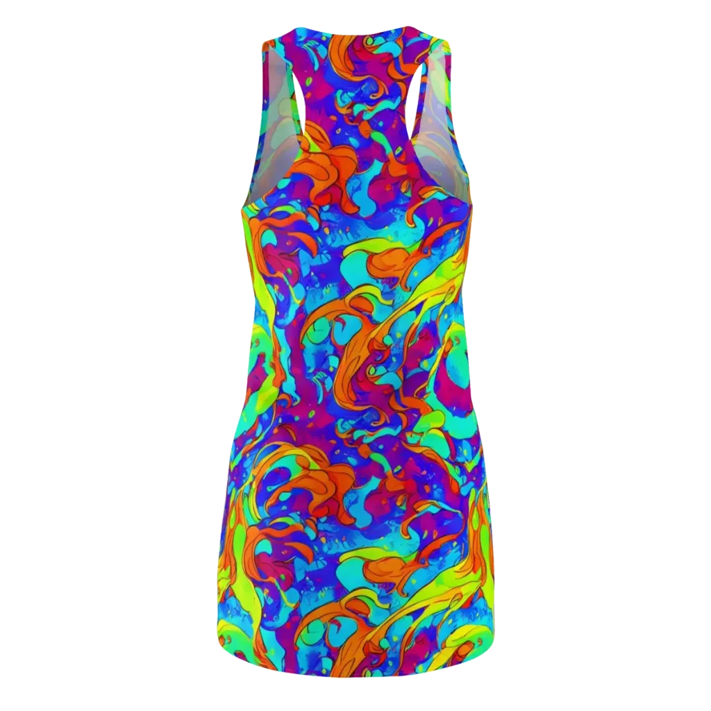 Roset Rapture on Racerback Dress — Back