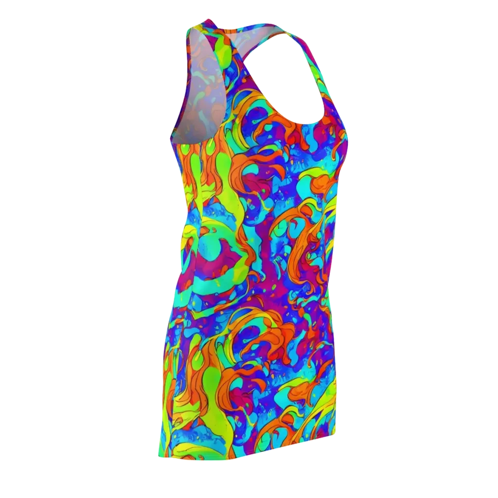 Roset Rapture on Racerback Dress — Front Side