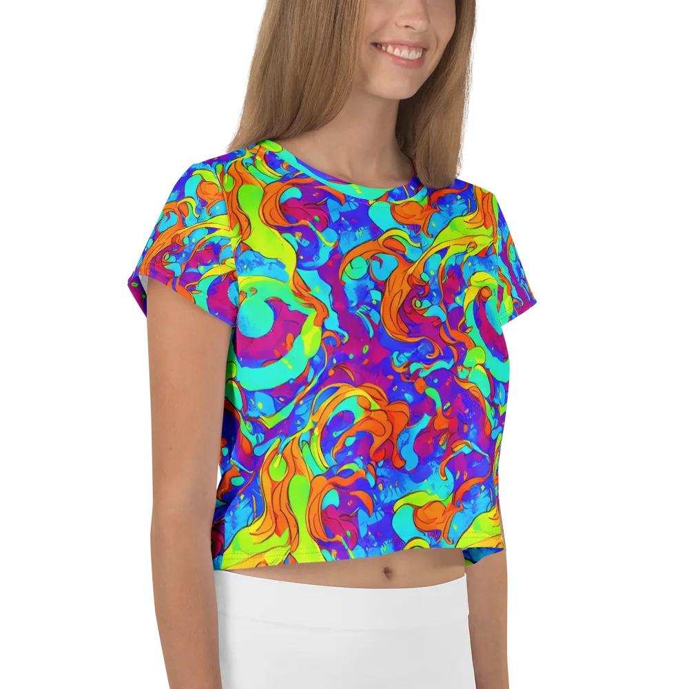 Roset Rapture on Crop Tee — Right