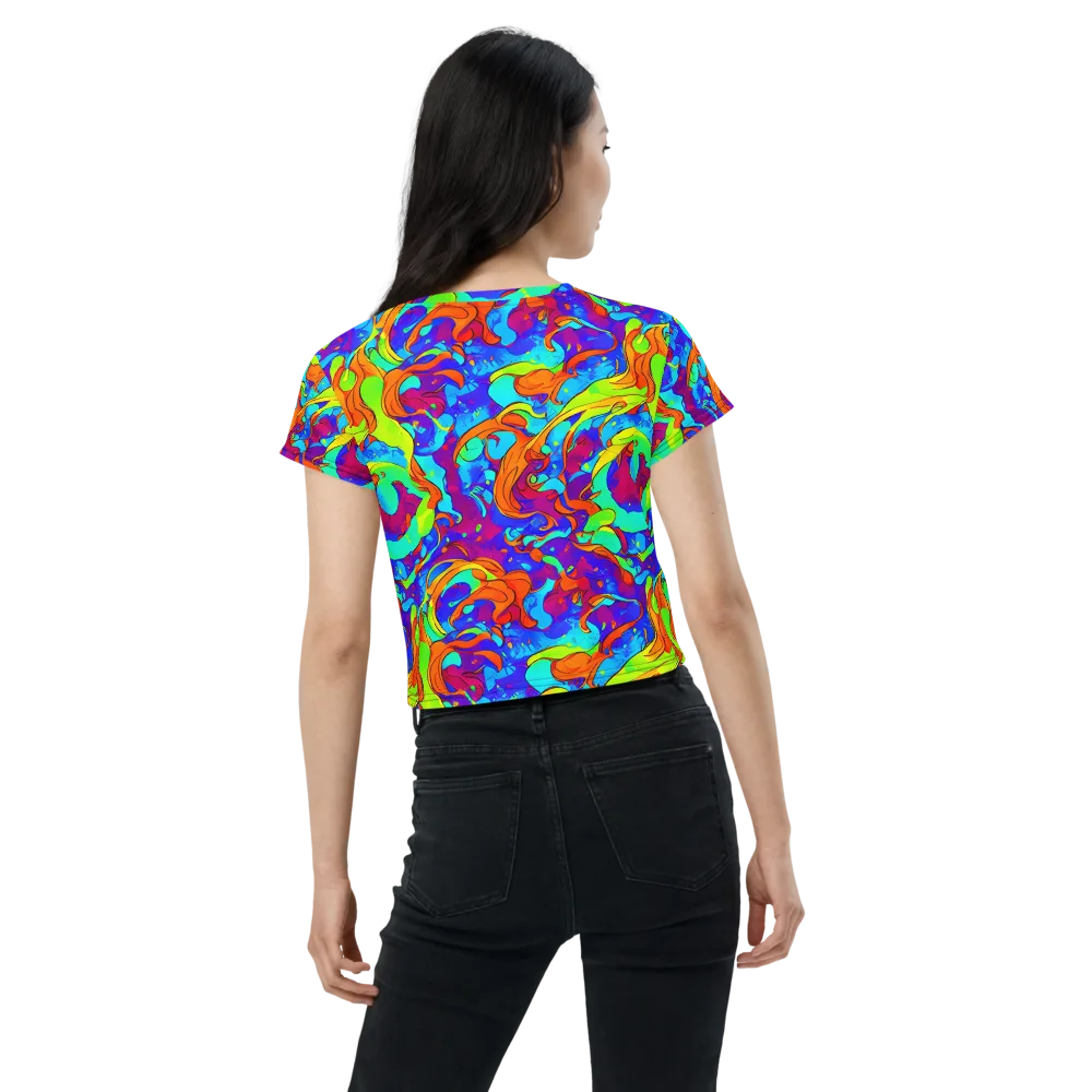 Roset Rapture on Crop Tee — Back