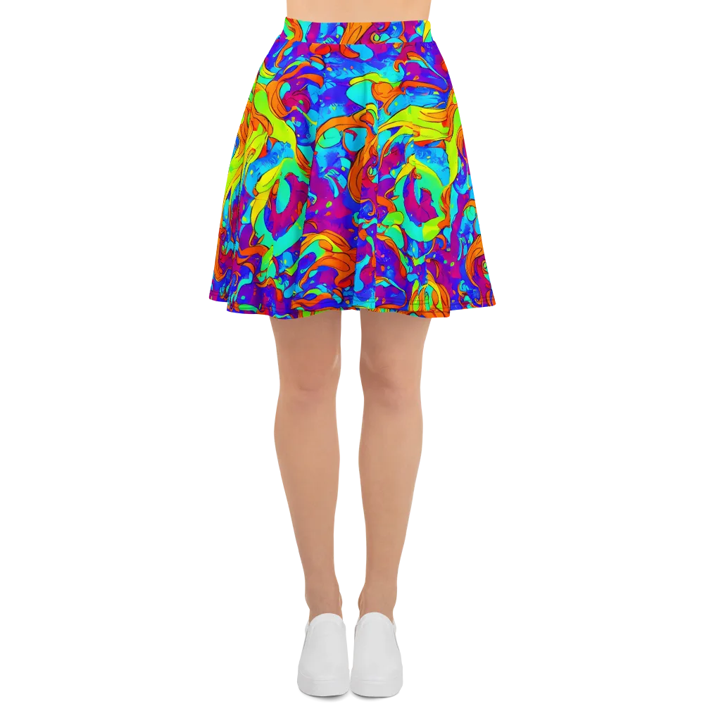 Roset Rapture on Skater Skirt — Front