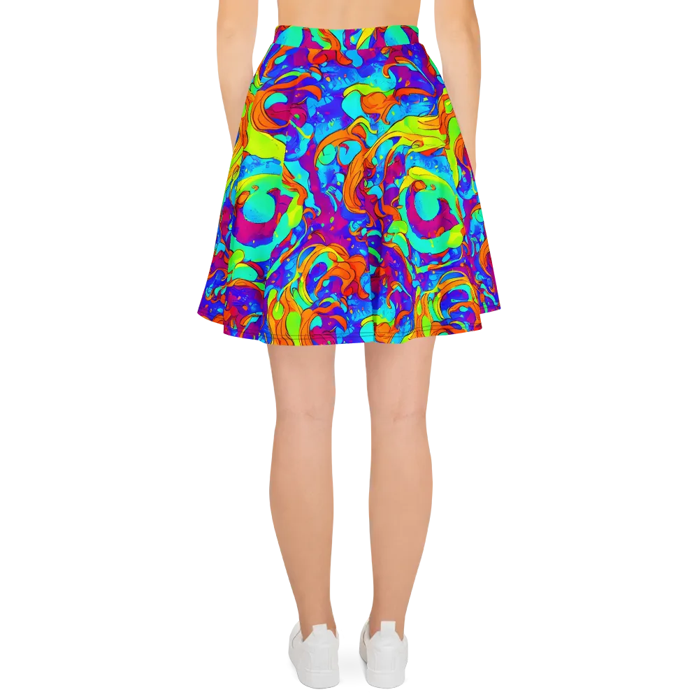 Roset Rapture on Skater Skirt — Back