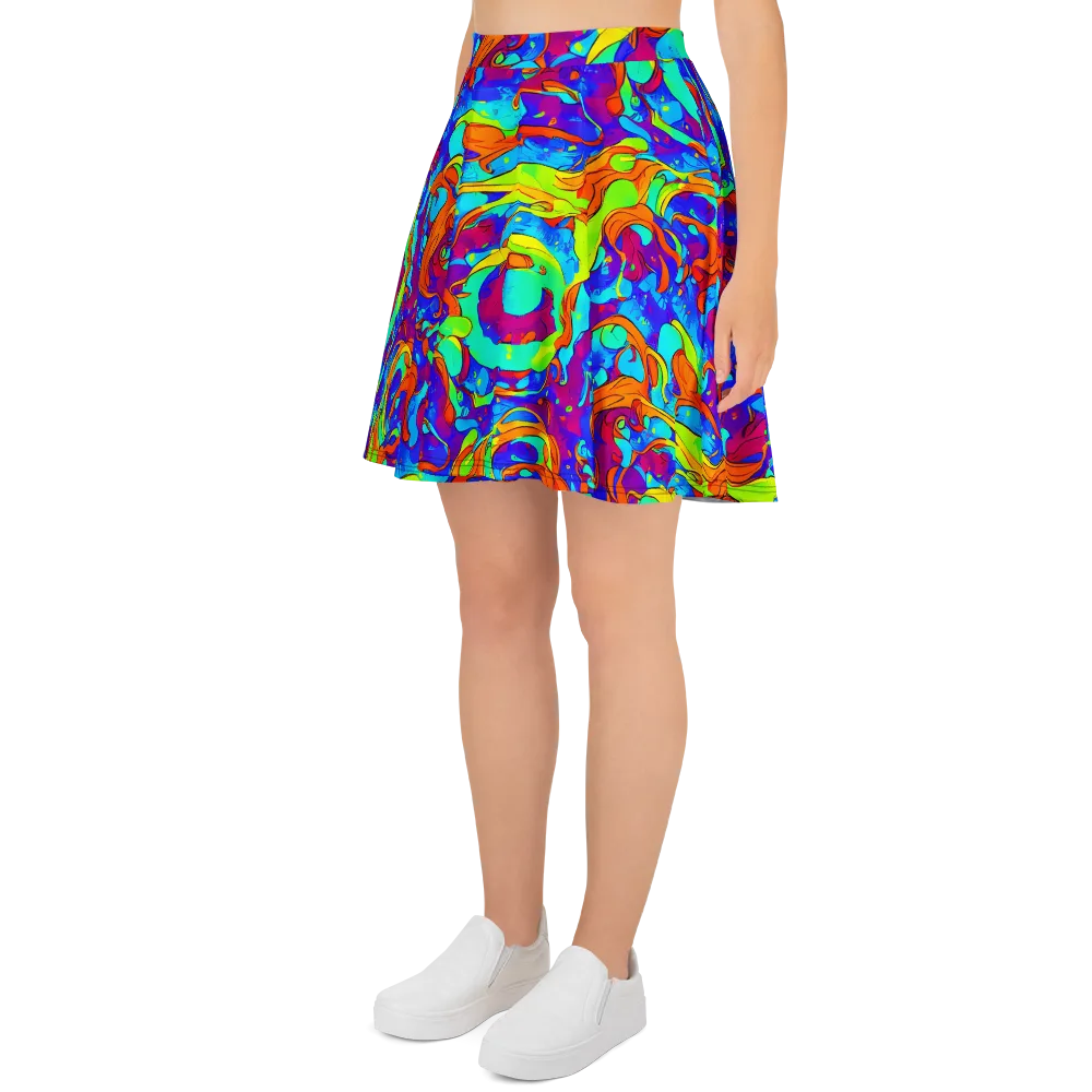 Roset Rapture on Skater Skirt — Left