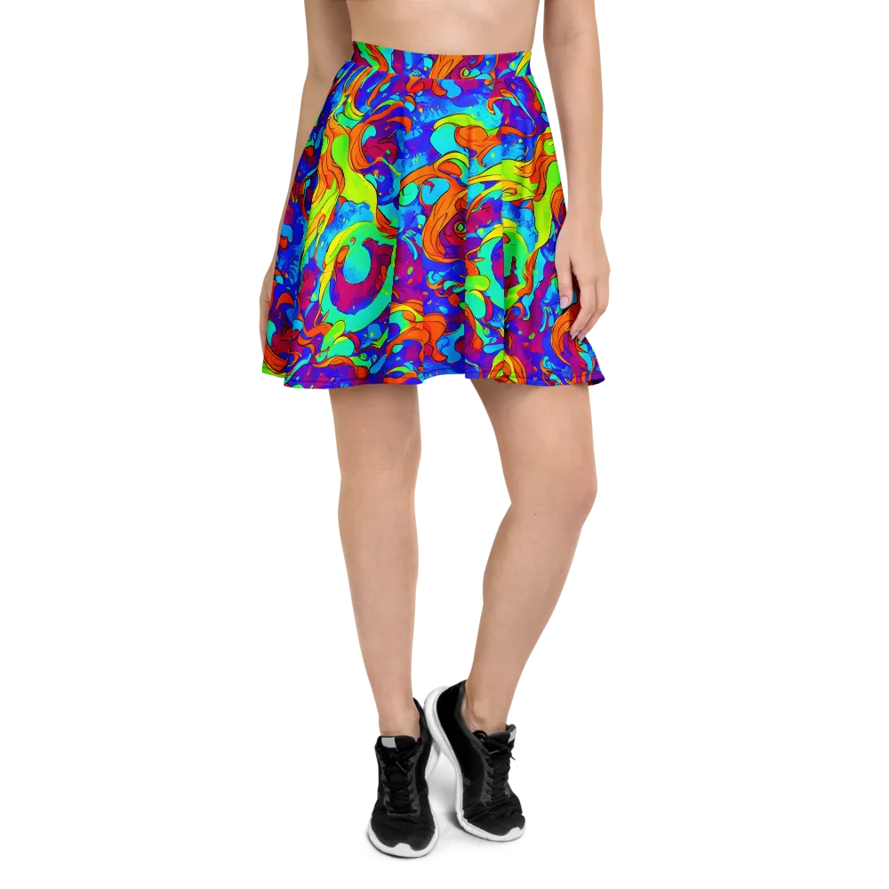 Roset Rapture on Skater Skirt — Front
