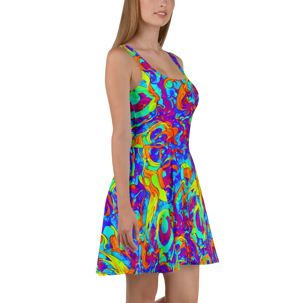Roset Rapture on Skater Dress — Right