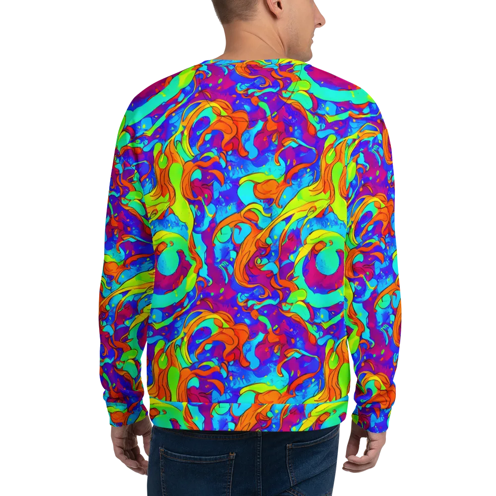 Roset Rapture on Sweatshirt — Back