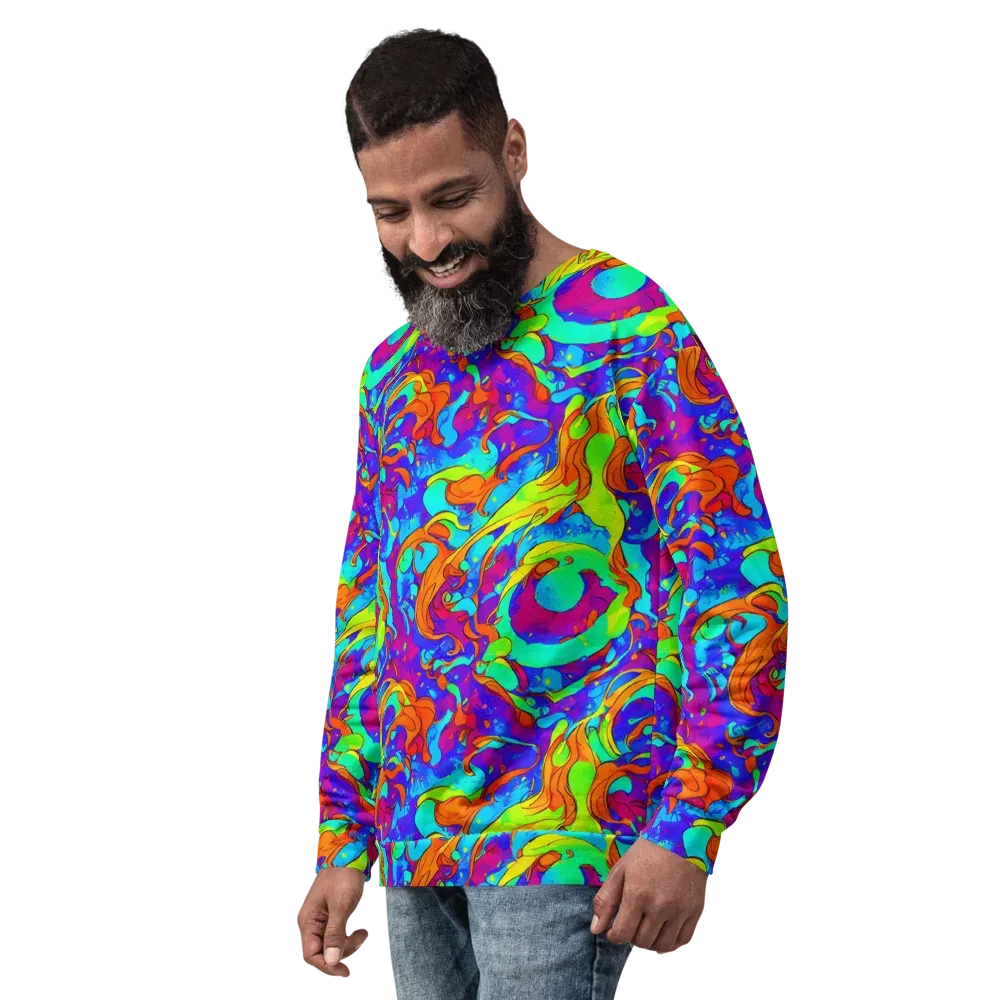 Roset Rapture on Sweatshirt — Left Front
