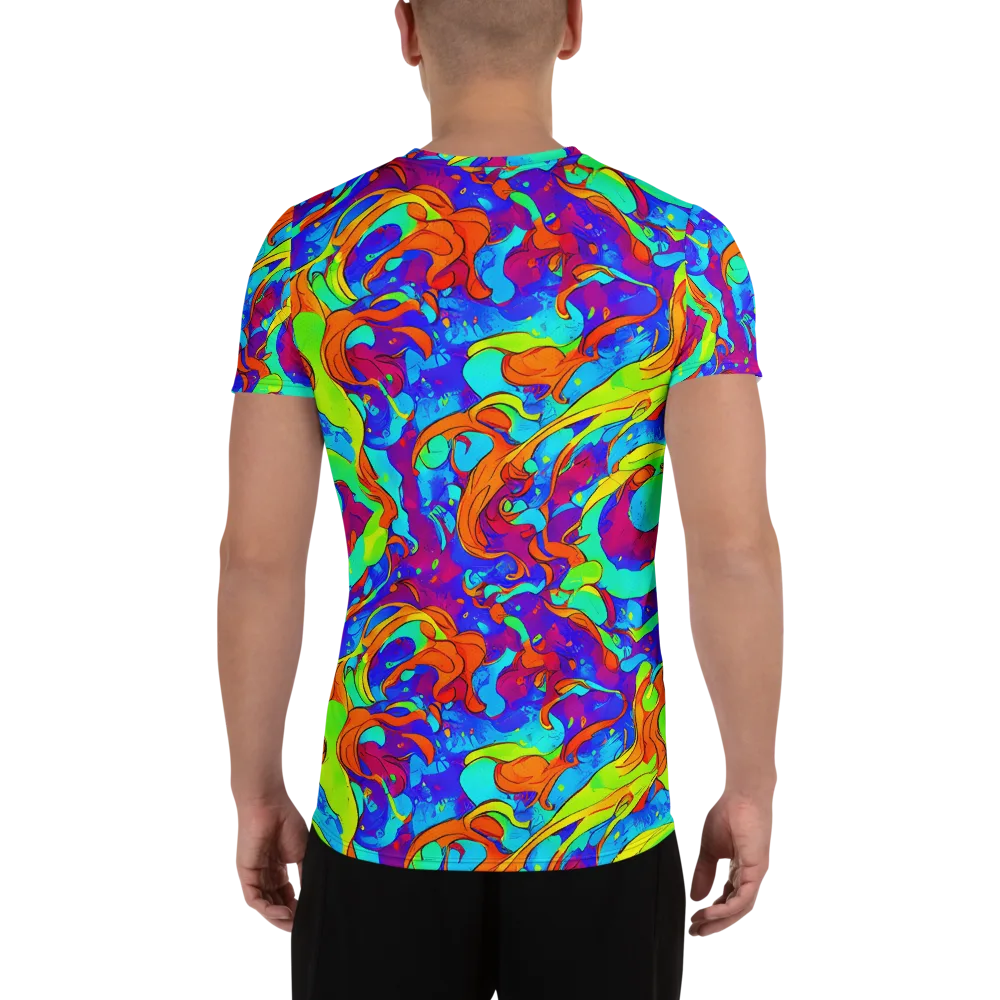 Roset Rapture on Men's Athletic T-Shirt — Back