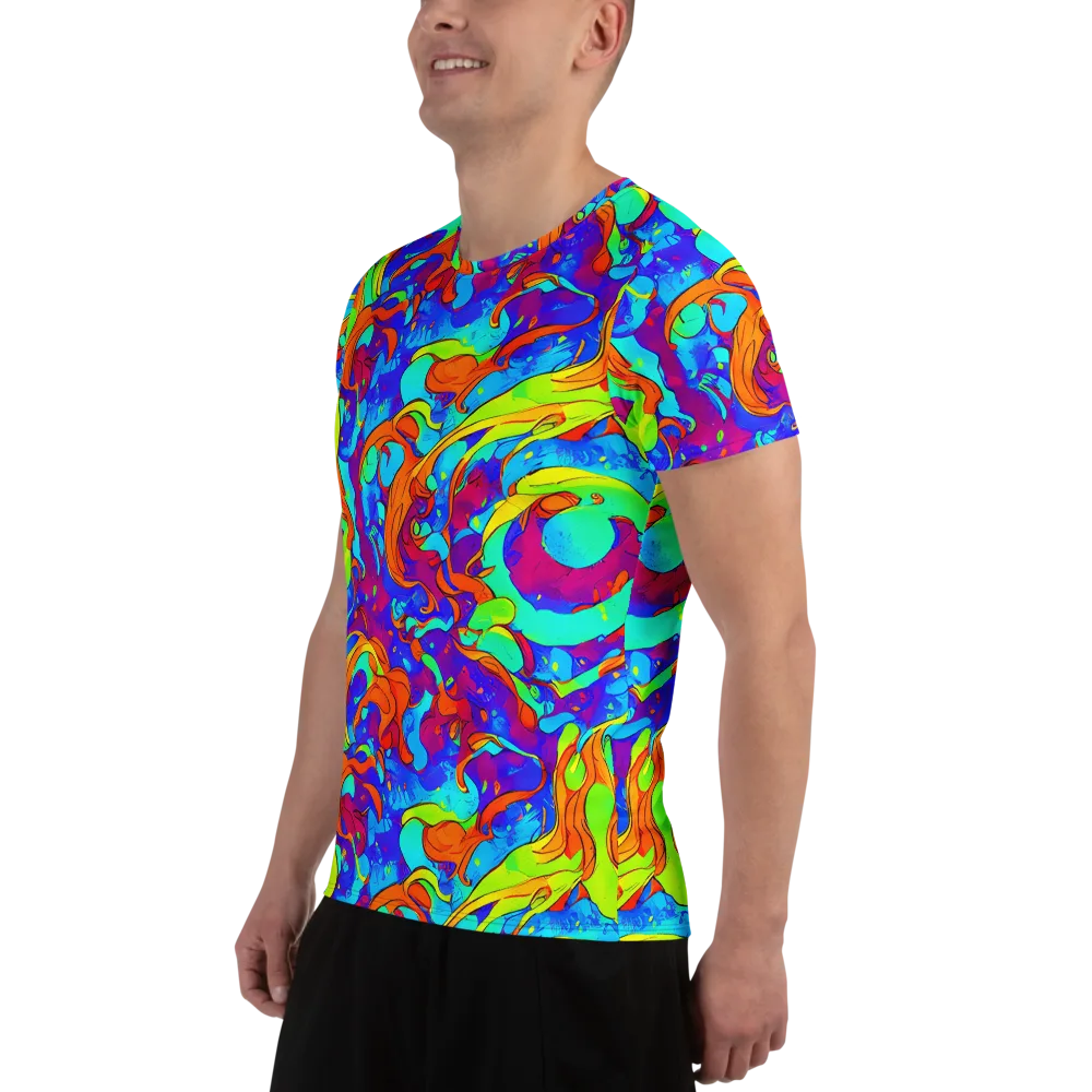 Roset Rapture on Men's Athletic T-Shirt — Left