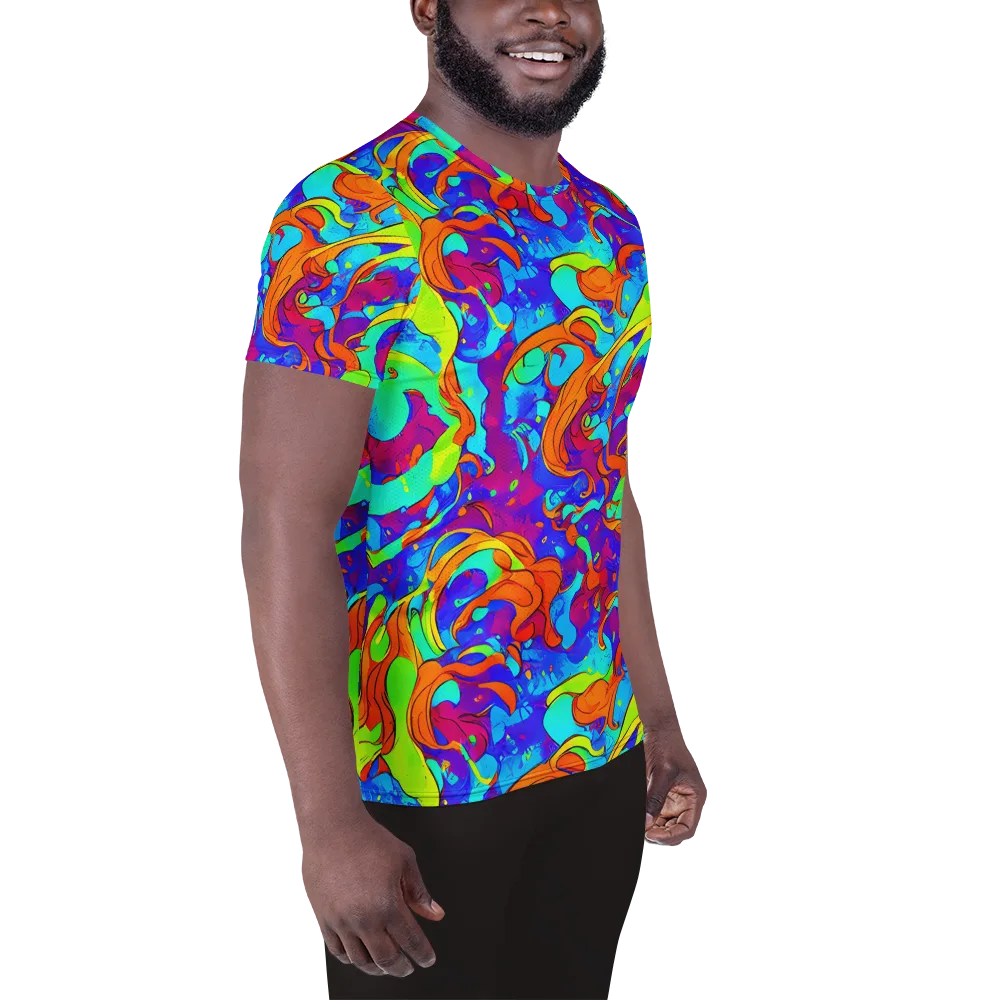 Roset Rapture on Men's Athletic T-Shirt — Right