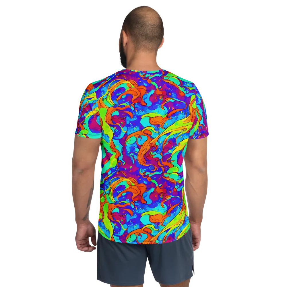 Roset Rapture on Men's Athletic T-Shirt — Back