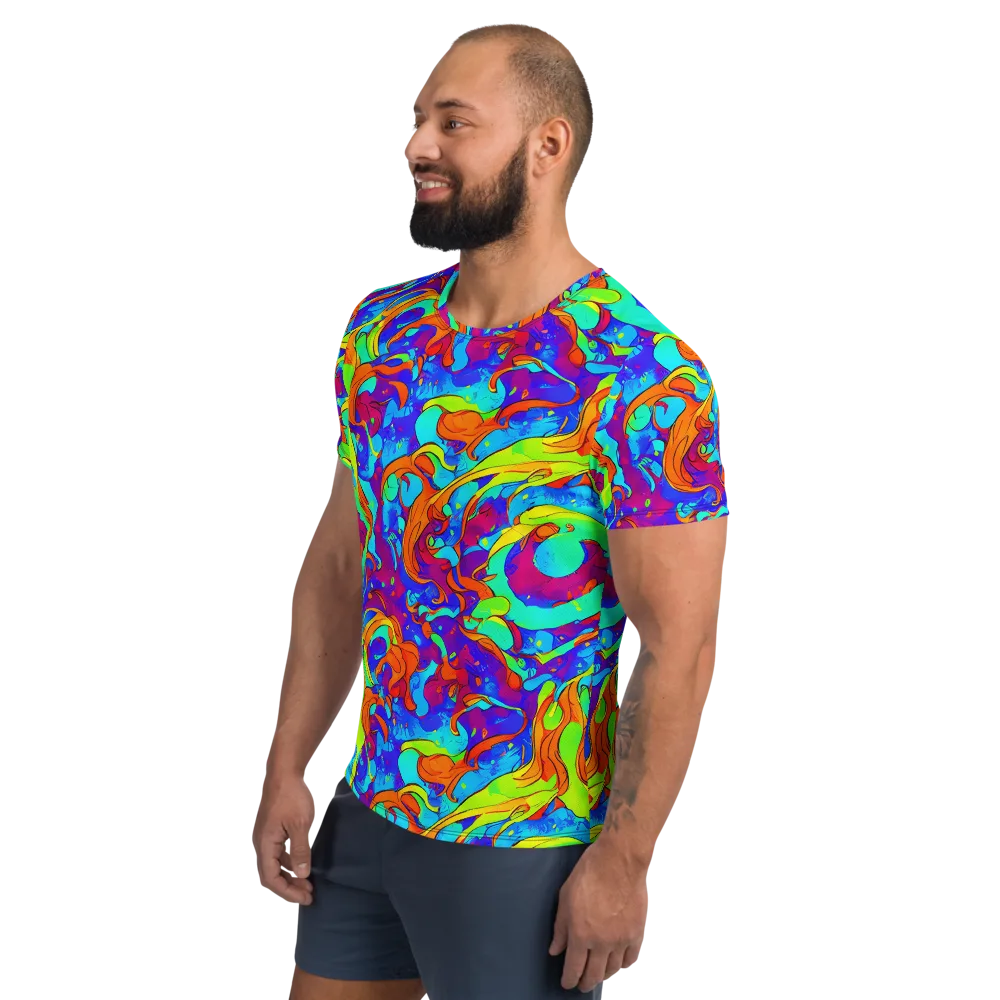 Roset Rapture on Men's Athletic T-Shirt — Left