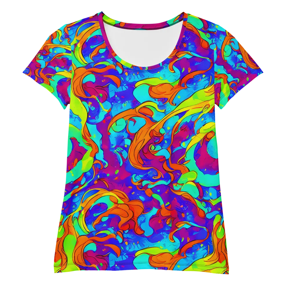 Roset Rapture on Women's Athletic T-Shirt — Front