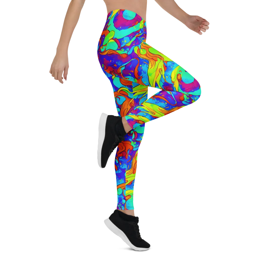 Roset Rapture on Leggings — Right