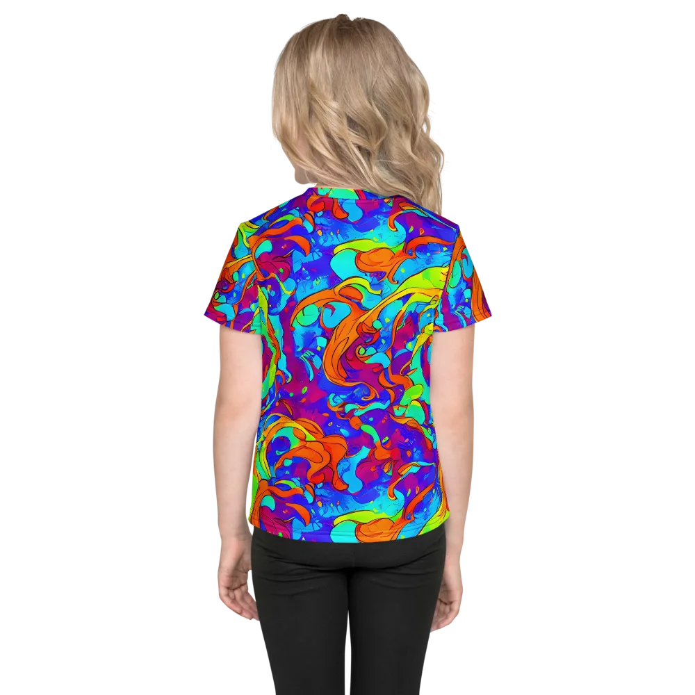 Roset Rapture on Kids Crew Neck T-Shirt — Back