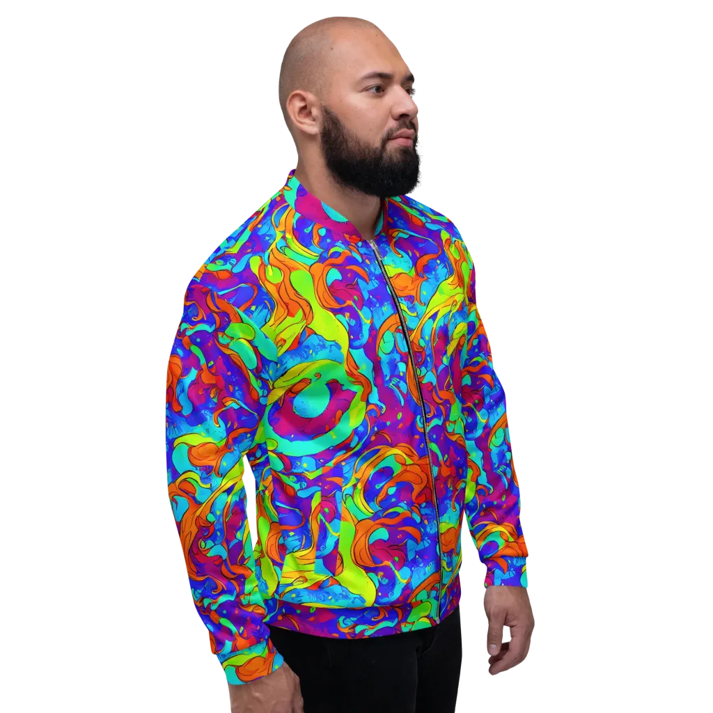 Roset Rapture on Bomber Jacket — Right