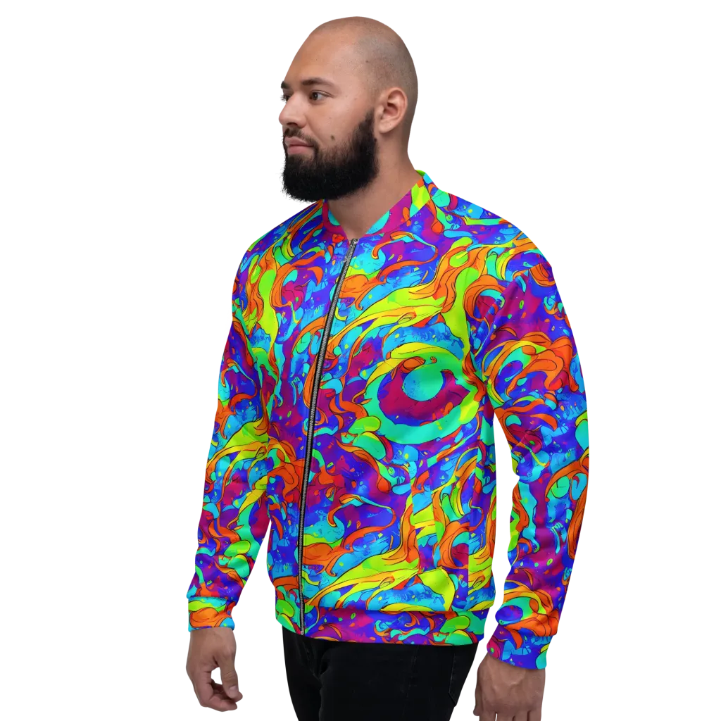 Roset Rapture on Bomber Jacket — Left
