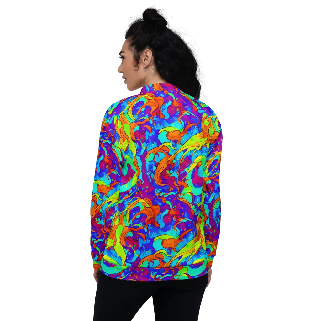 Roset Rapture on Bomber Jacket — Back