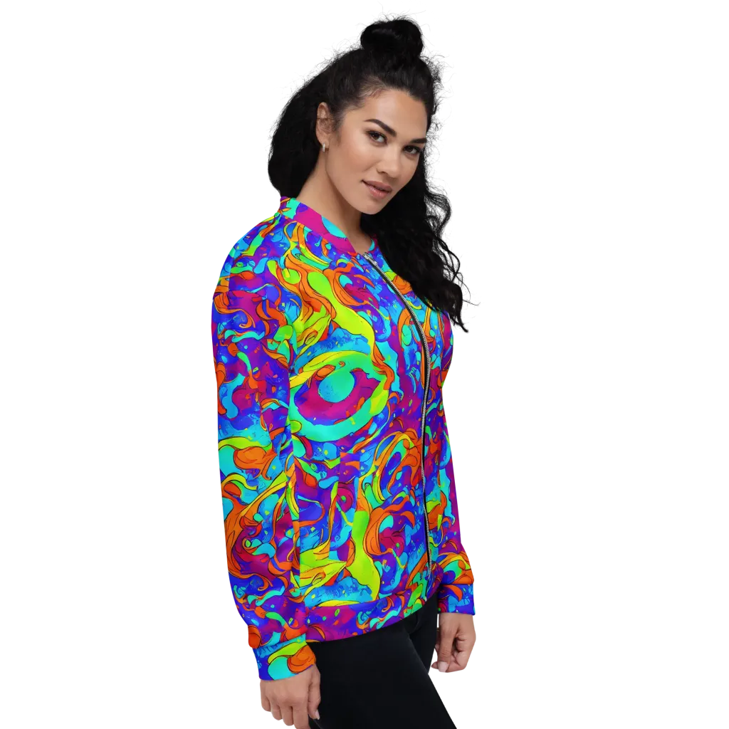 Roset Rapture on Bomber Jacket — Right