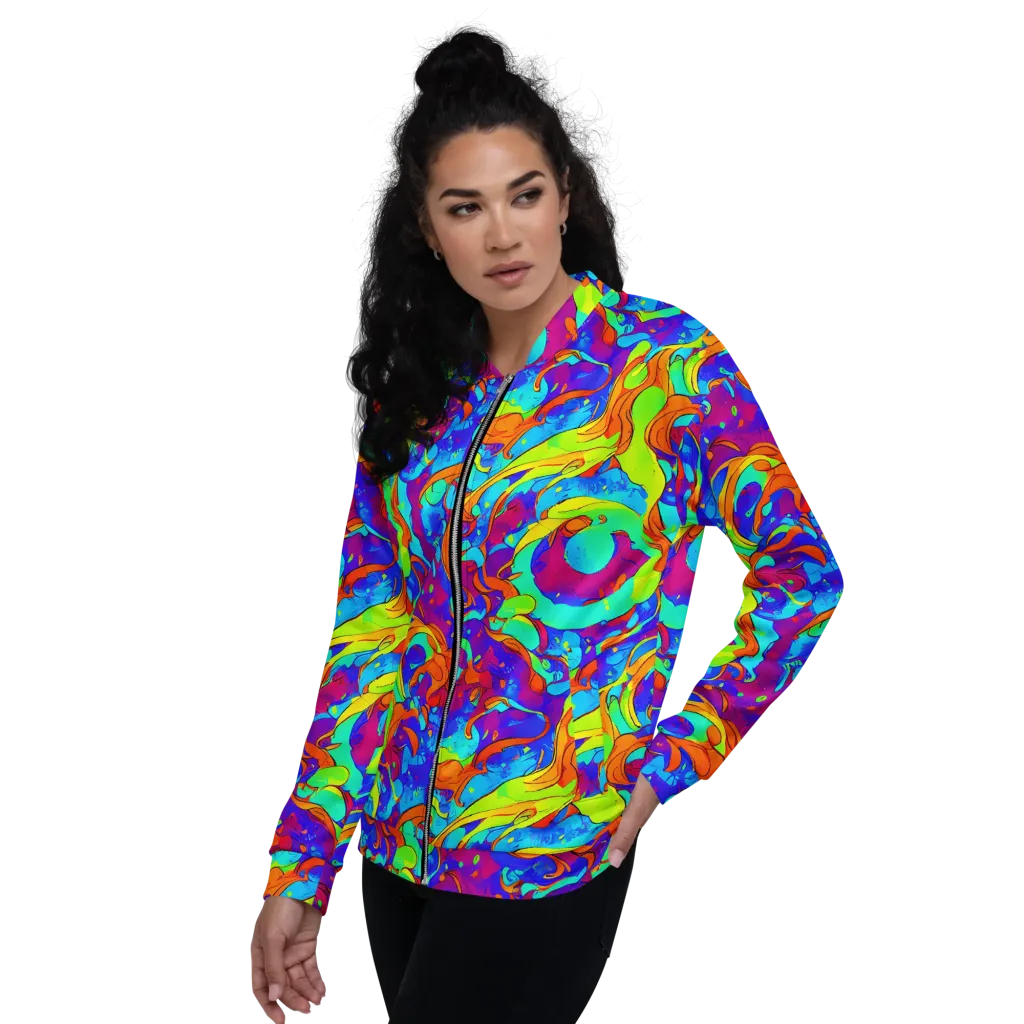 Roset Rapture on Bomber Jacket — Left