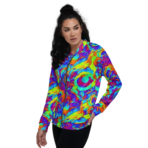 Roset Rapture on a Bomber Jacket