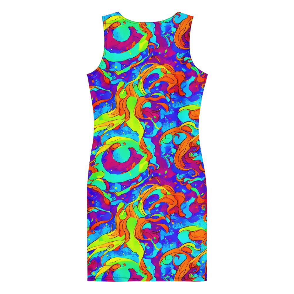 Roset Rapture on Bodycon Dress — Back