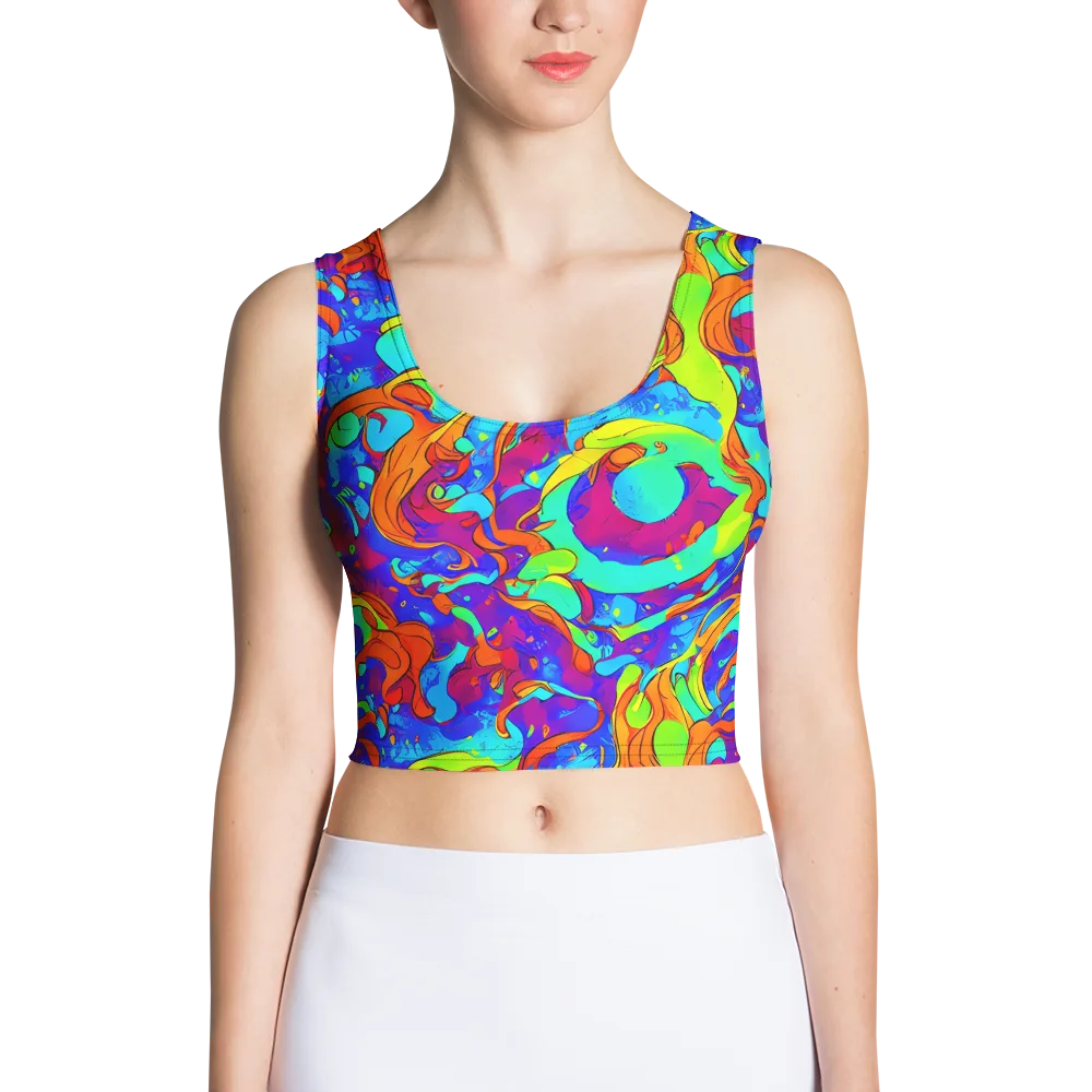 Roset Rapture on Crop Top — Front