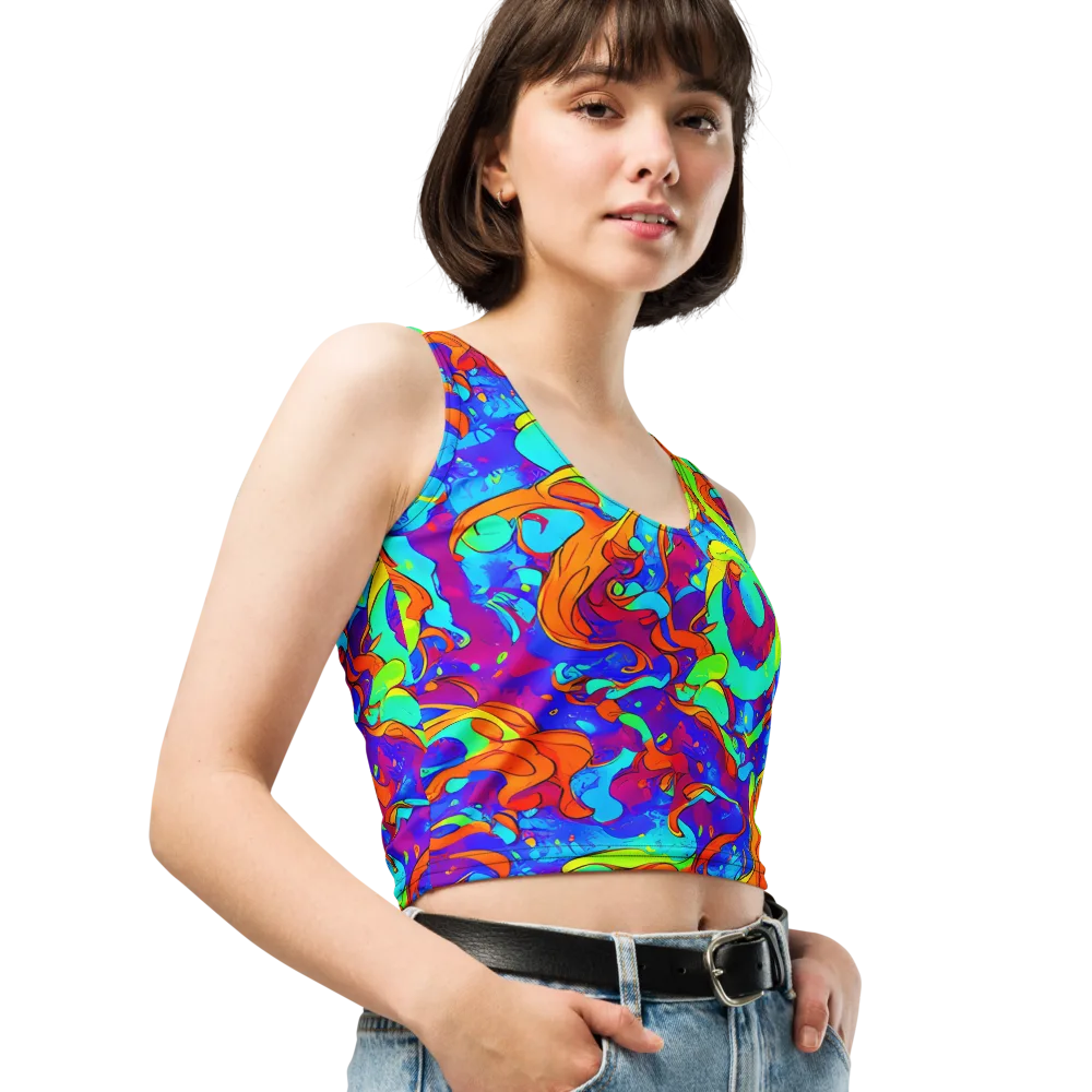Roset Rapture on Crop Top — Right Front