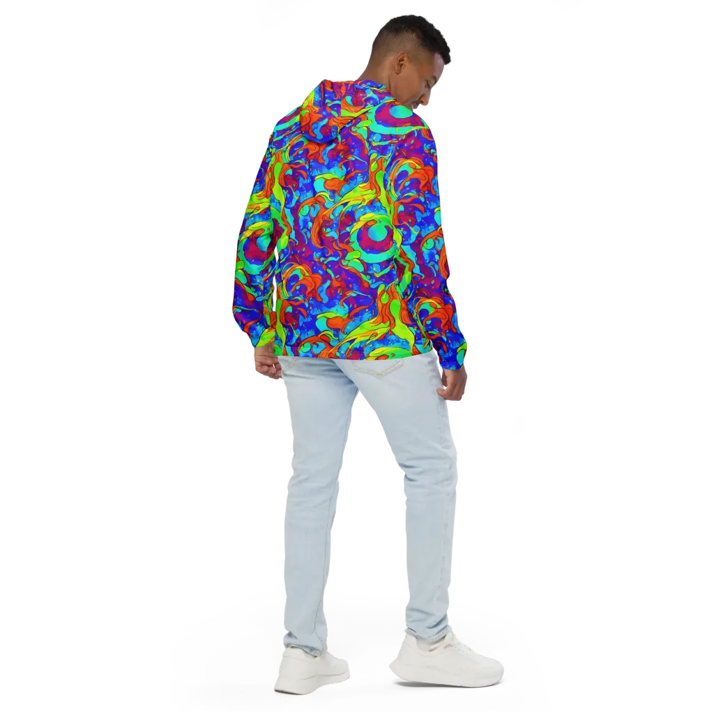 Roset Rapture on Men's Windbreaker — Back