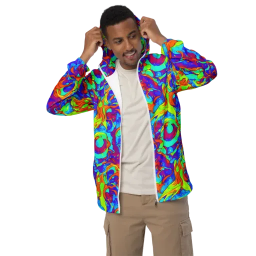 Roset Rapture on a Men's Windbreaker