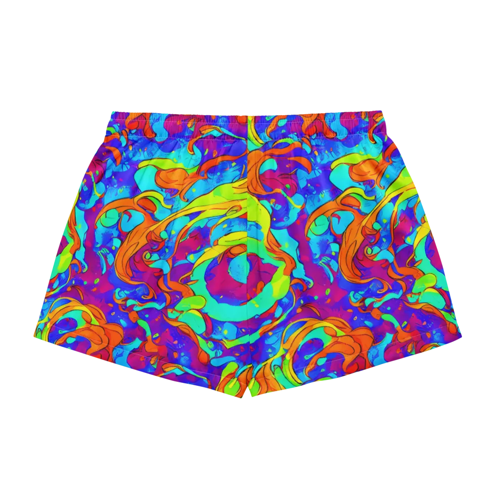Roset Rapture on Women's Pajama Shorts — Back