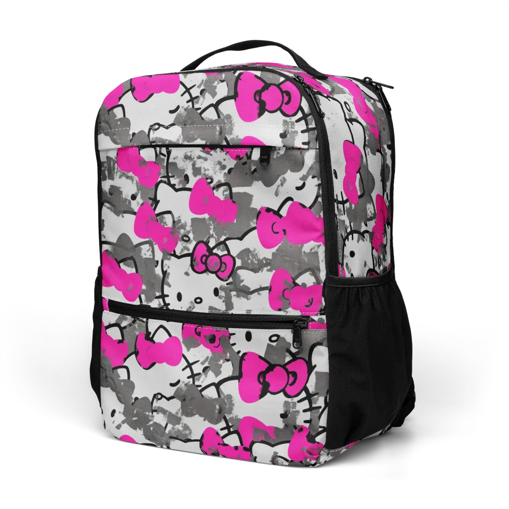 Neon Bow Static on Utility Backpack — Left Front