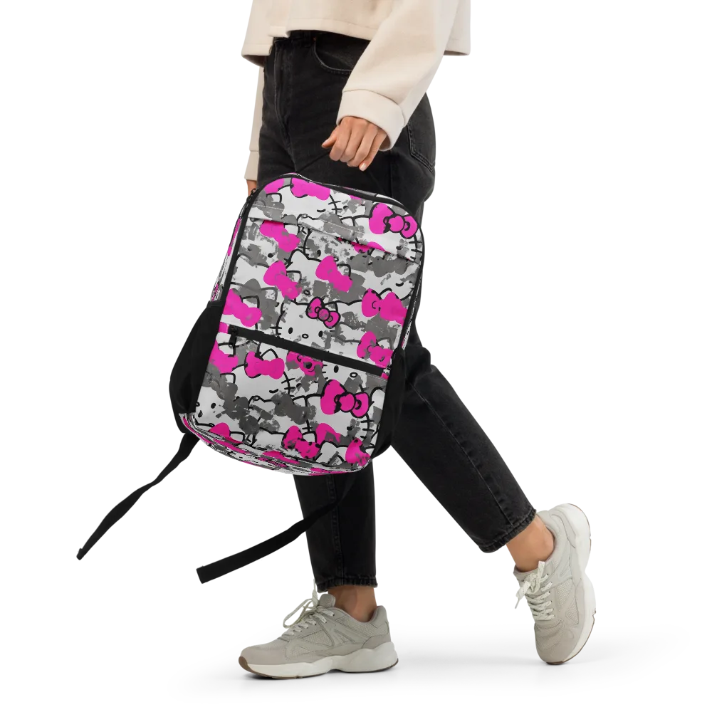 Neon Bow Static on Utility Backpack — Front