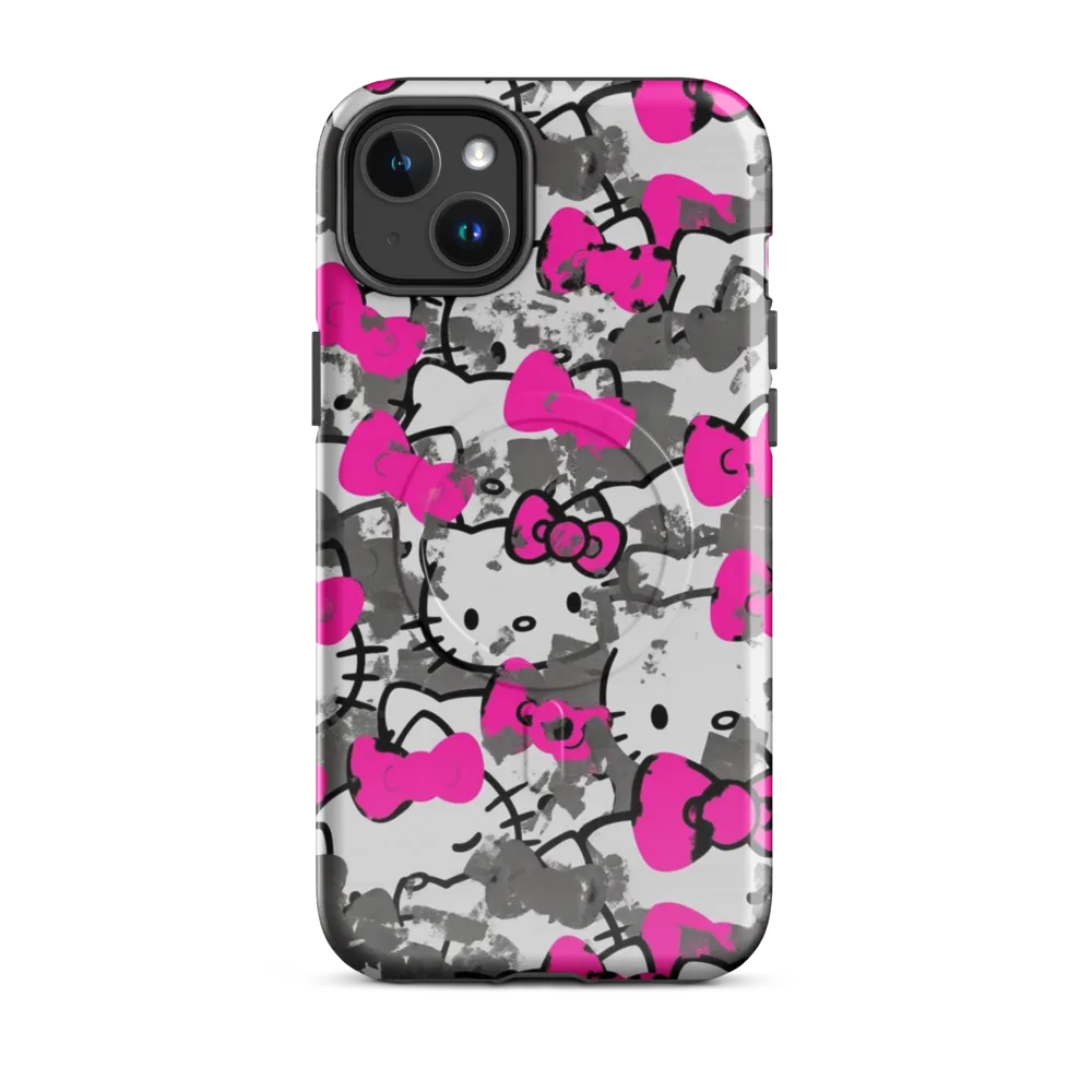 Neon Bow Static on MagSafe Tough Case for iPhone® — Front