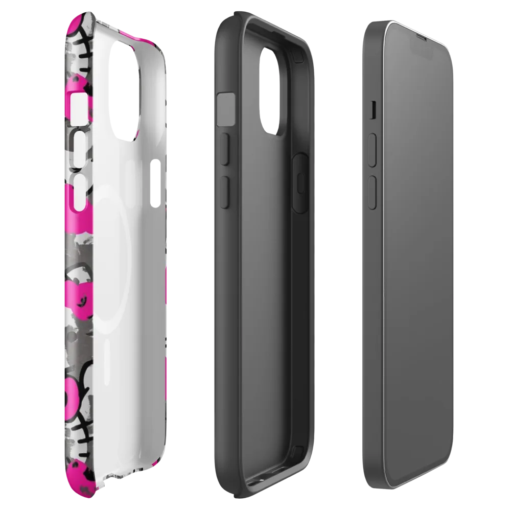 Neon Bow Static on MagSafe Tough Case for iPhone® — Front
