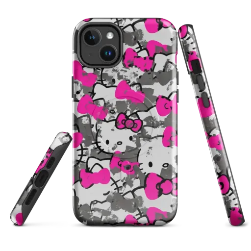 Neon Bow Static on a MagSafe Tough Case for iPhone®