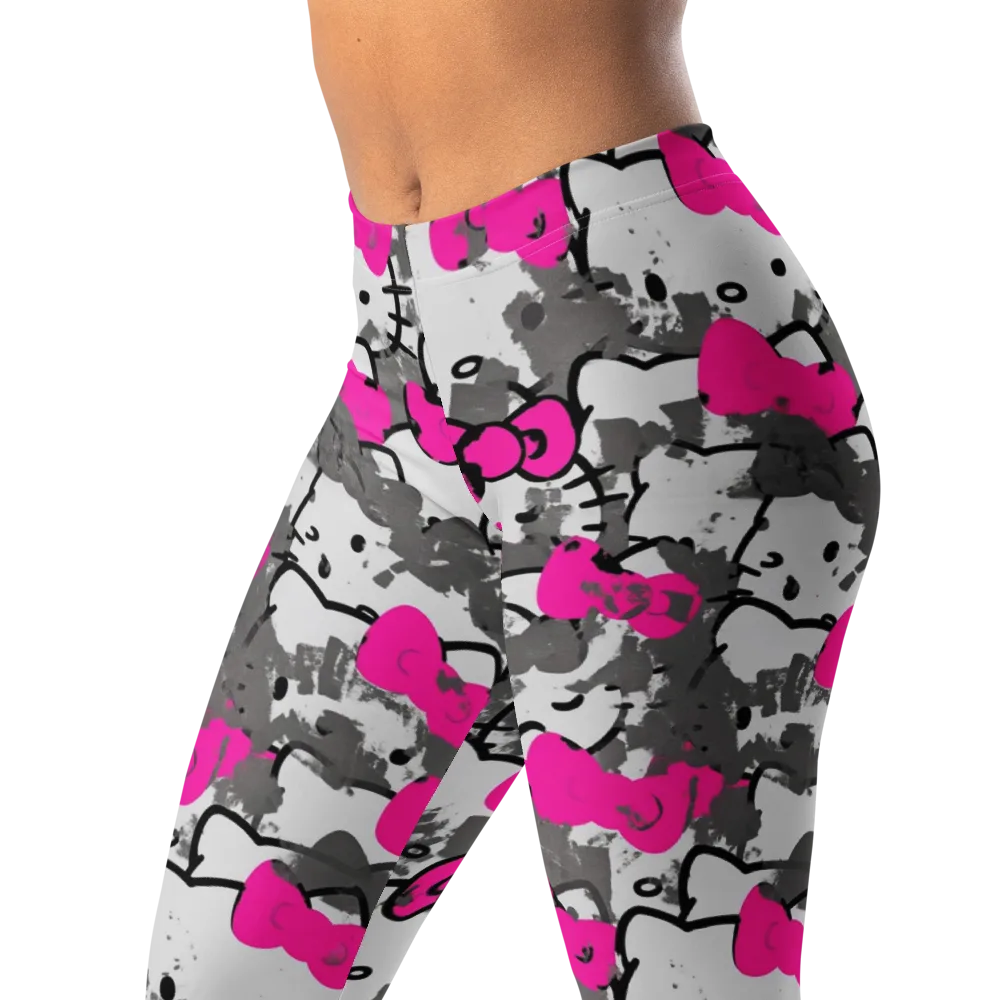 Neon Bow Static on Leggings — Left Front