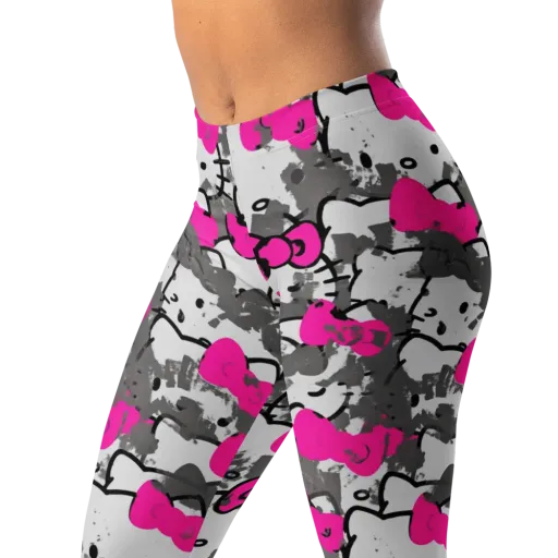 Neon Bow Static on a Leggings