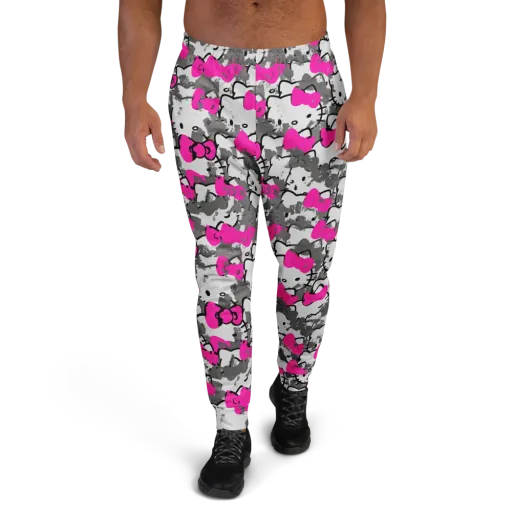 Neon Bow Static on a Men's Joggers