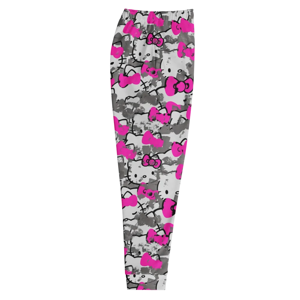 Neon Bow Static on Men's Joggers — Right
