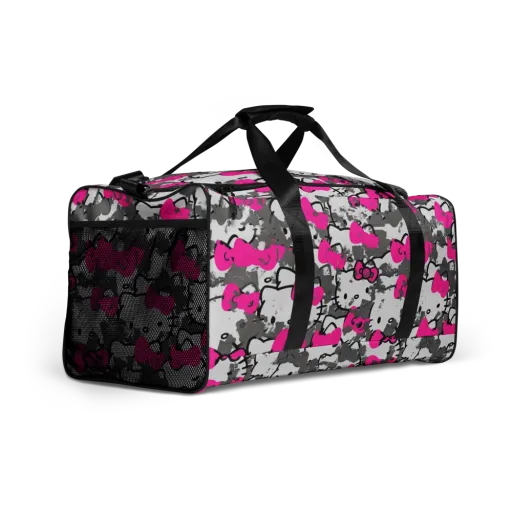 Neon Bow Static on a Duffle Bag