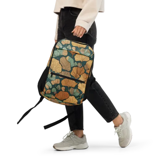 Ginkgo Noir on a Utility Backpack