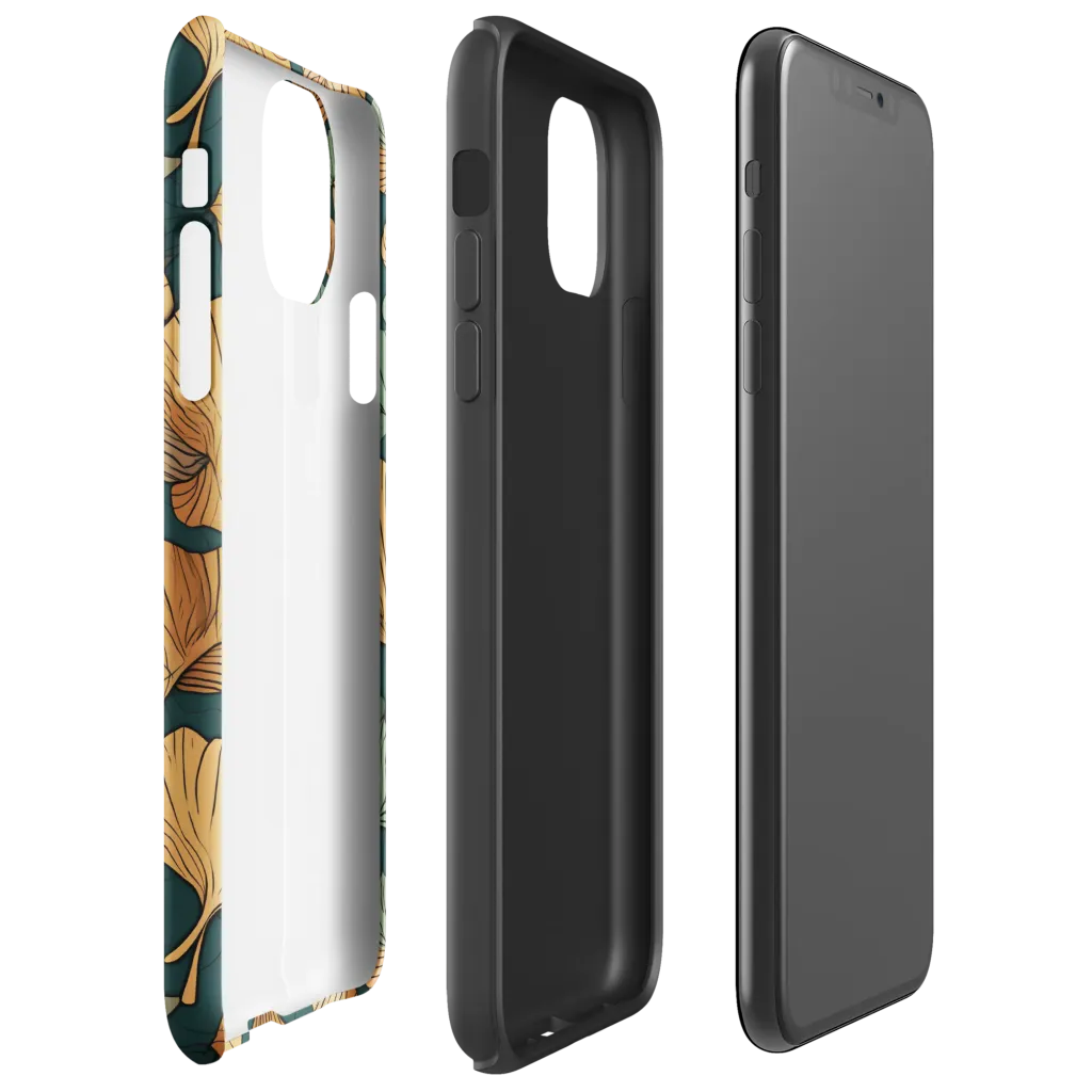 Ginkgo Noir on Tough Case for iPhone® — Right