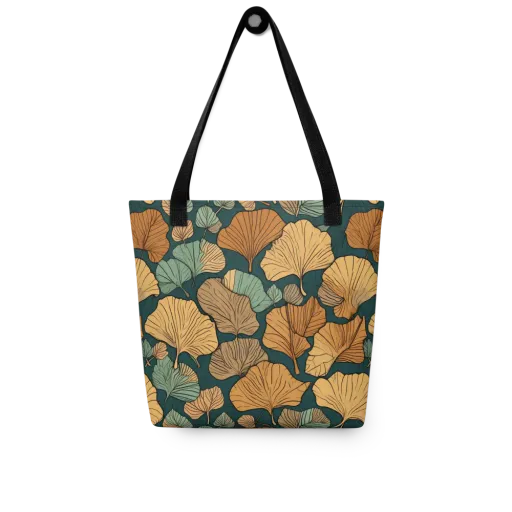 Ginkgo Noir on a Tote Bag