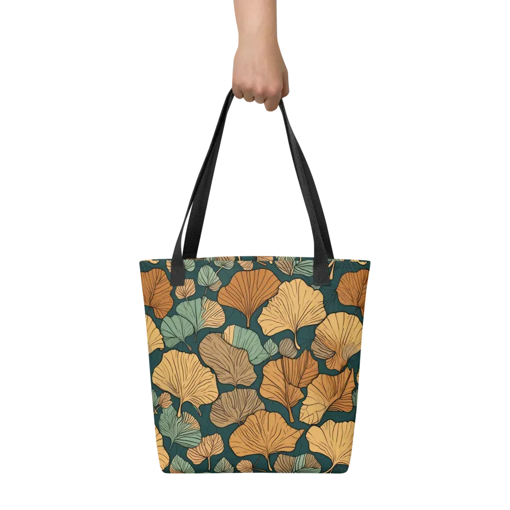 Ginkgo Noir on Tote Bag — Front