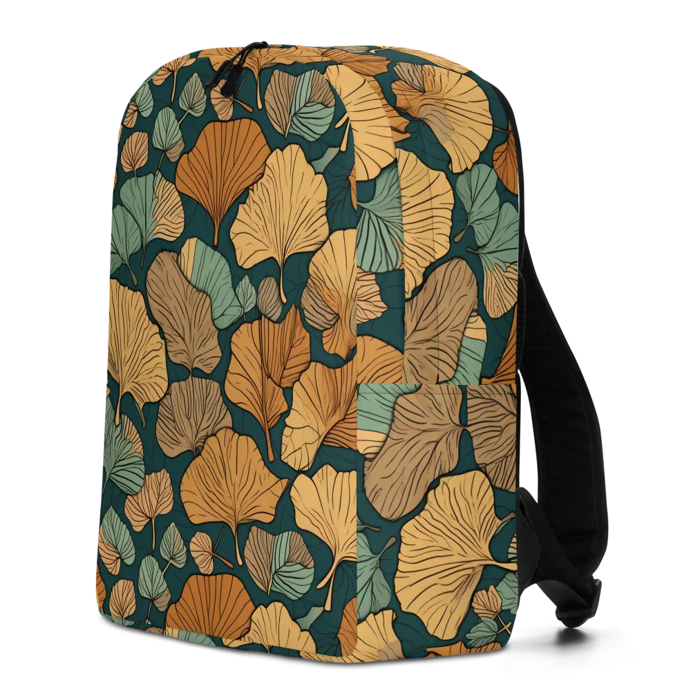 Ginkgo Noir on Minimalist Backpack — Left