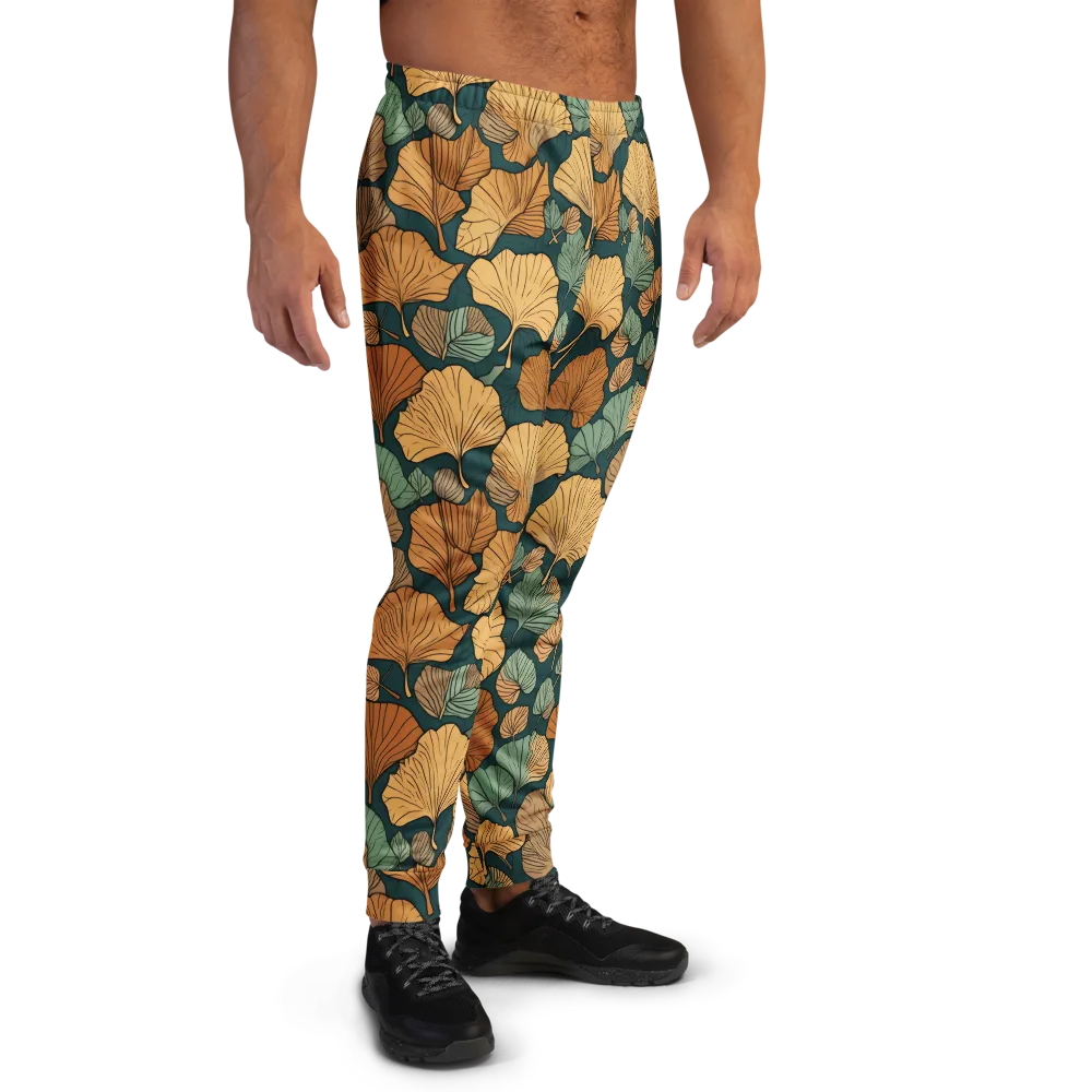 Ginkgo Noir on Men's Joggers — Right